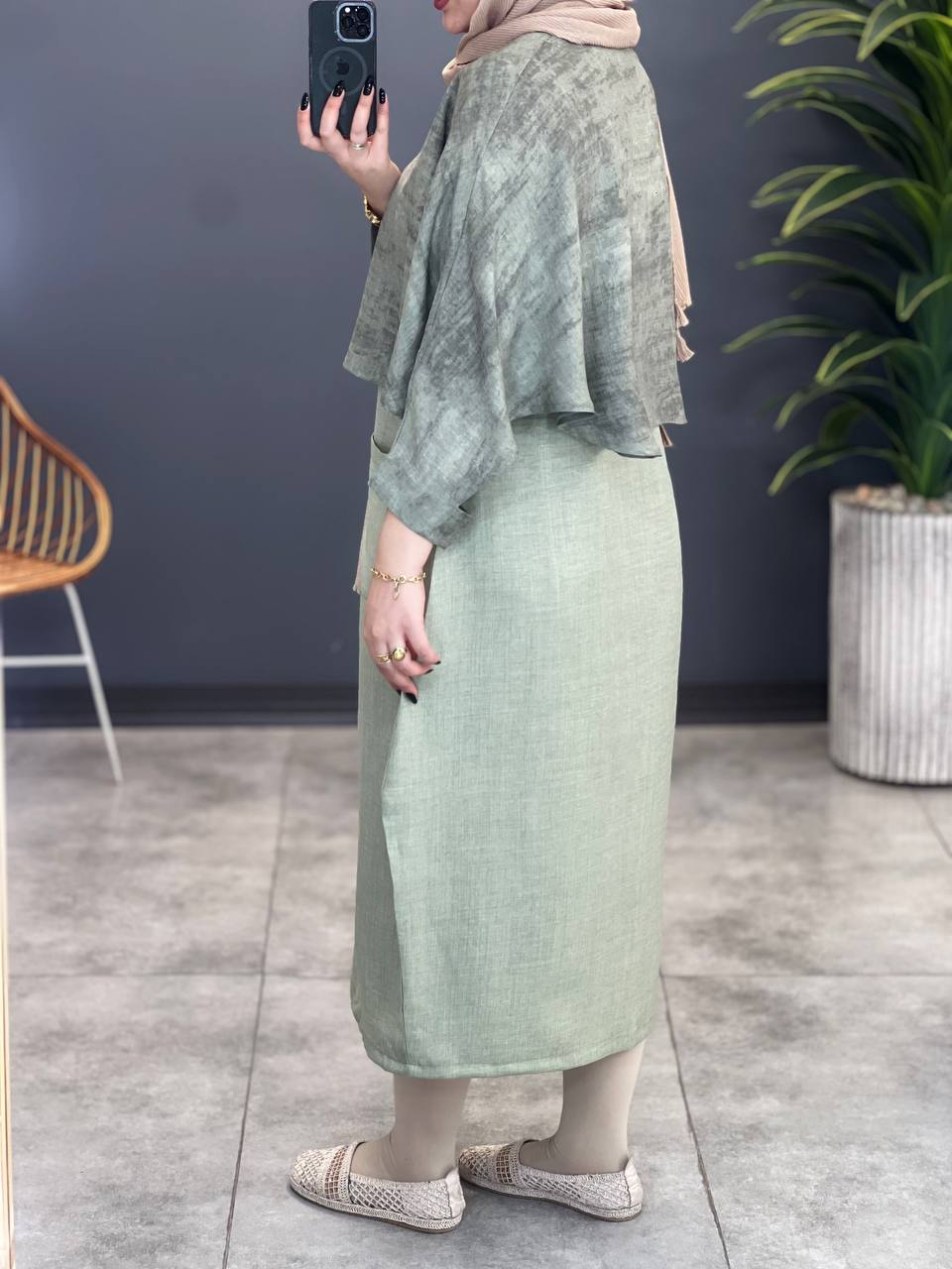 3065-کت و سارافن پروانه