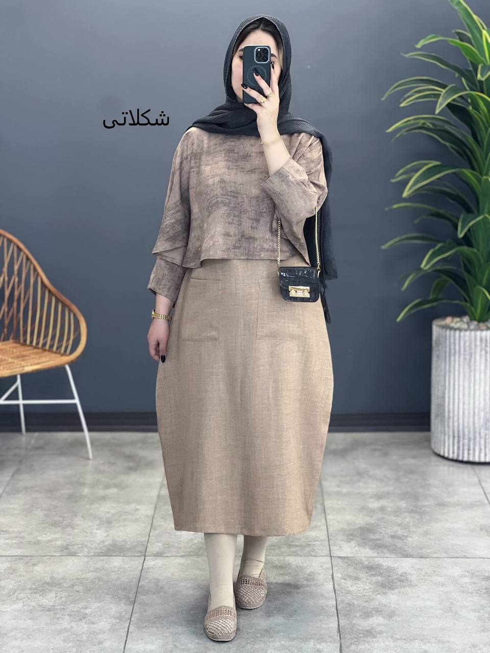 3065-کت و سارافن پروانه