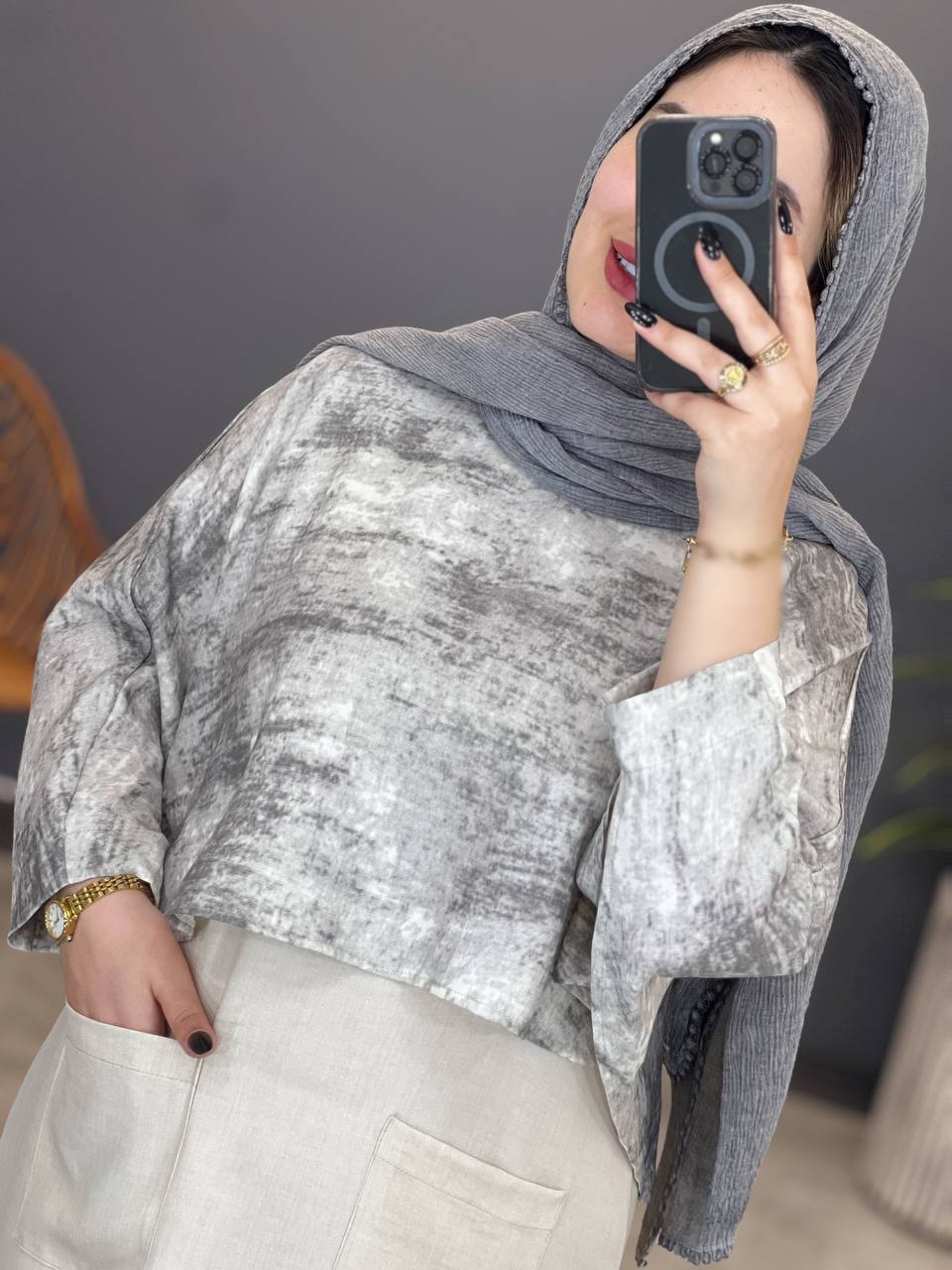 3065-کت و سارافن پروانه