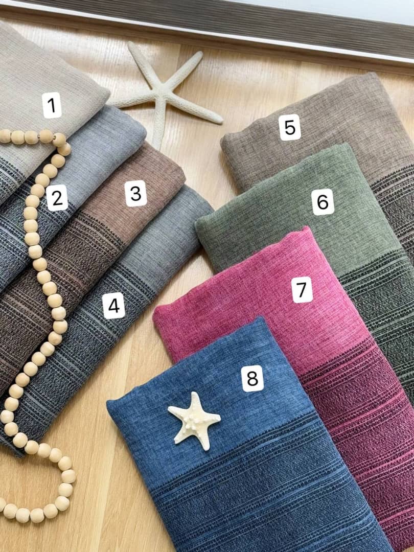 3066-شال صدف راه راه