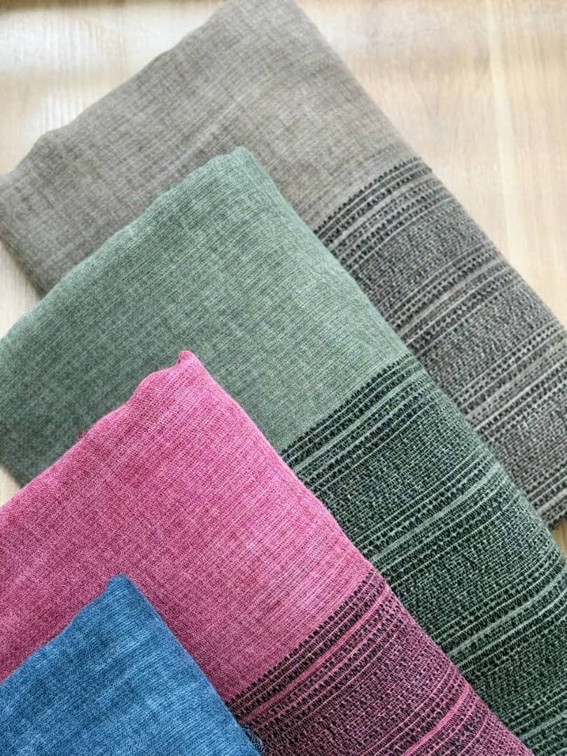 3066-شال صدف راه راه