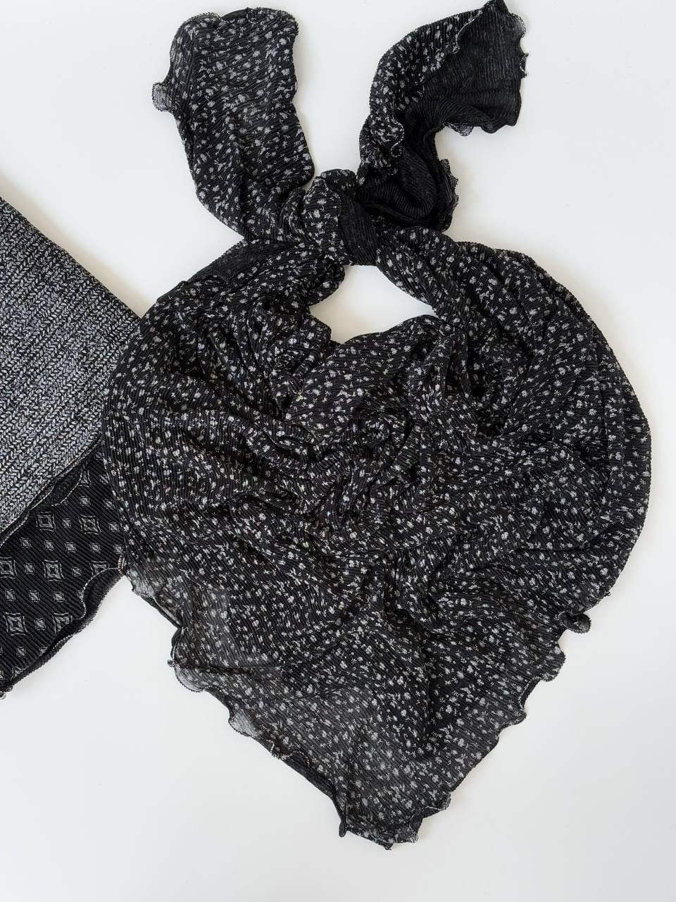 3067-روسری شنی طرح بندی