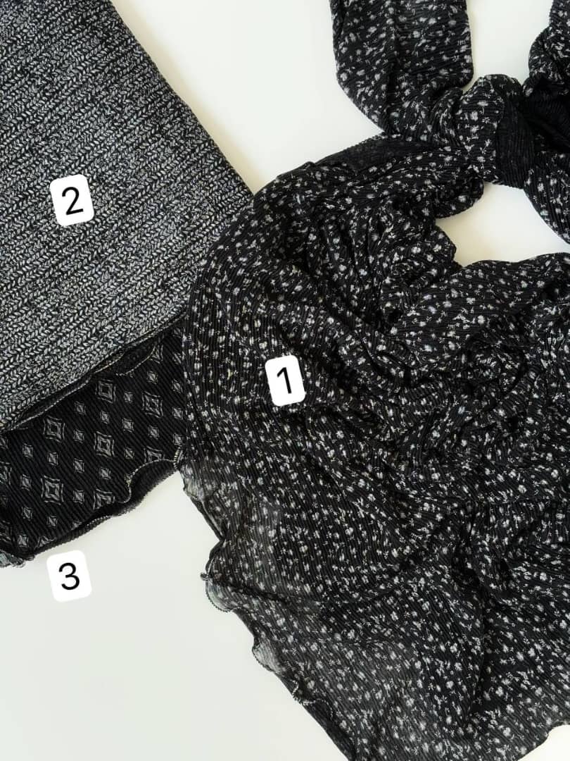 3067-روسری شنی طرح بندی