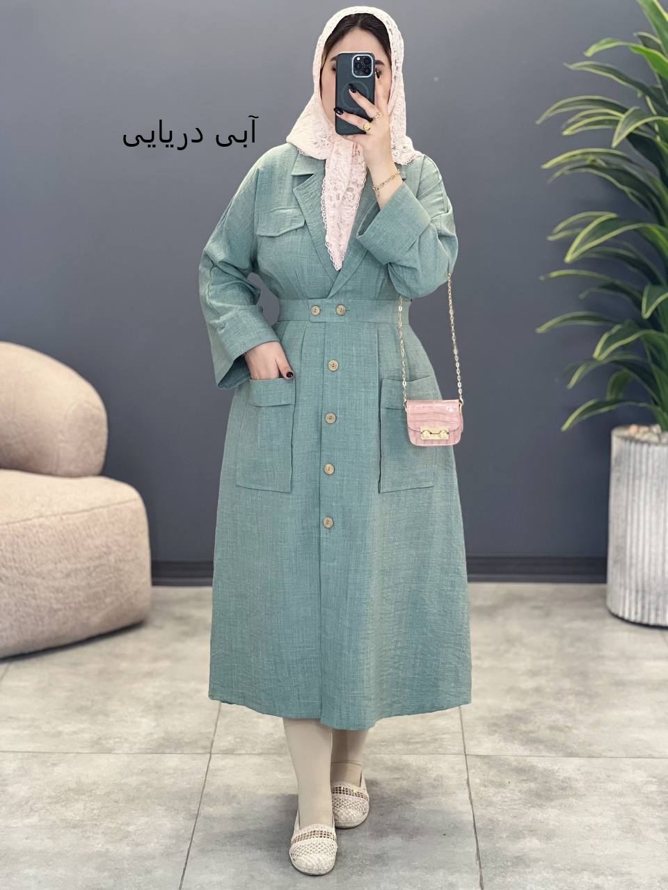 1783- مانتو مزونی یقه انگلیسی