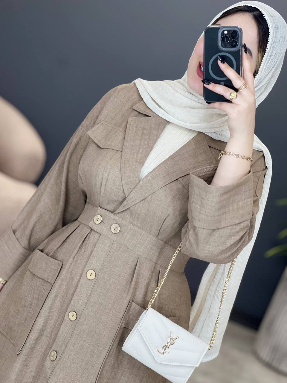 1783- مانتو مزونی یقه انگلیسی