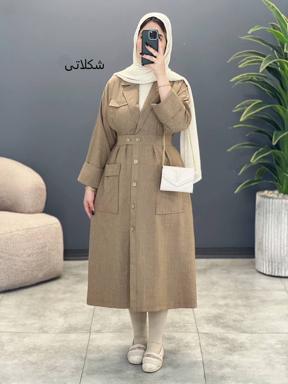 1783- مانتو مزونی یقه انگلیسی