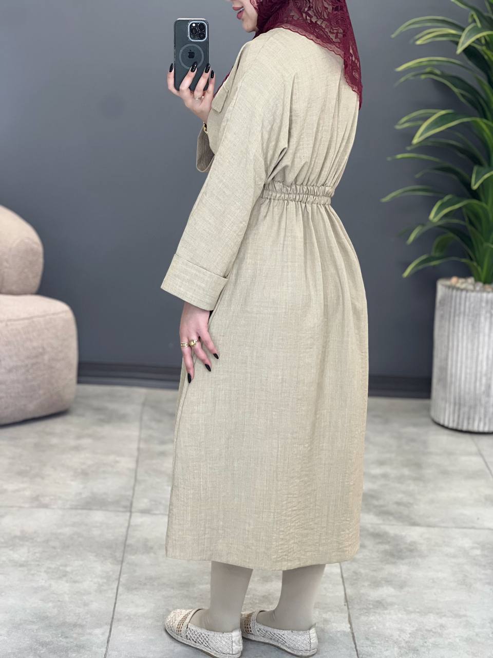 1783- مانتو مزونی یقه انگلیسی