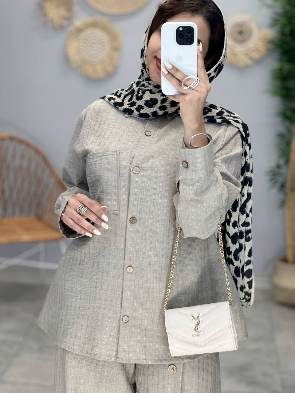 3082-مانتو و شلوار ثمین