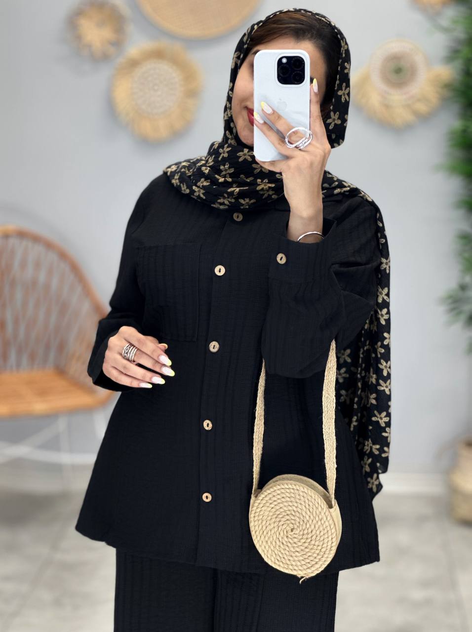 3082-مانتو و شلوار ثمین