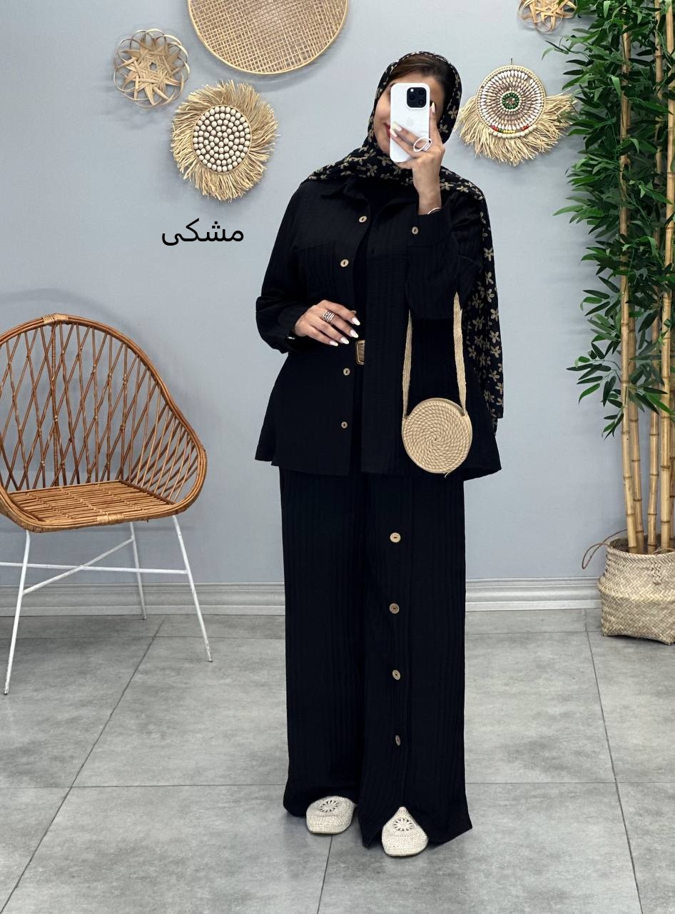 3082-مانتو و شلوار ثمین