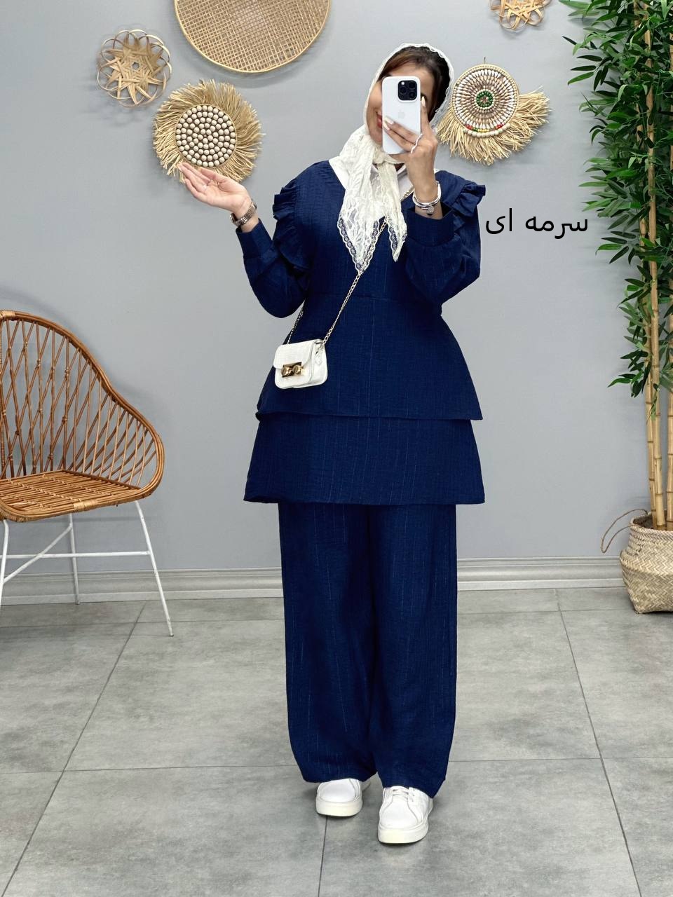 3091-ست شومیز و شلوار مهسان