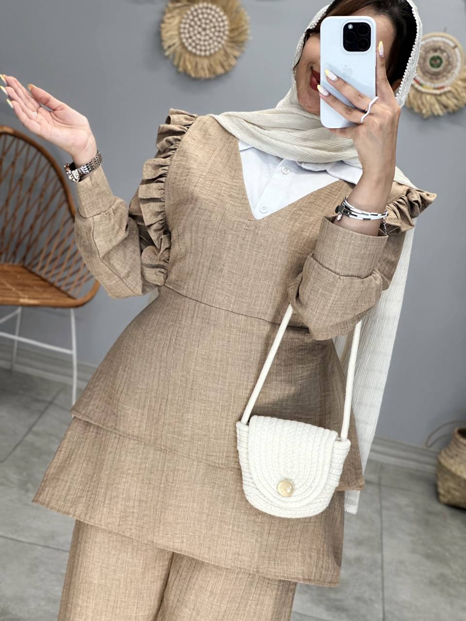 3091-ست شومیز و شلوار مهسان