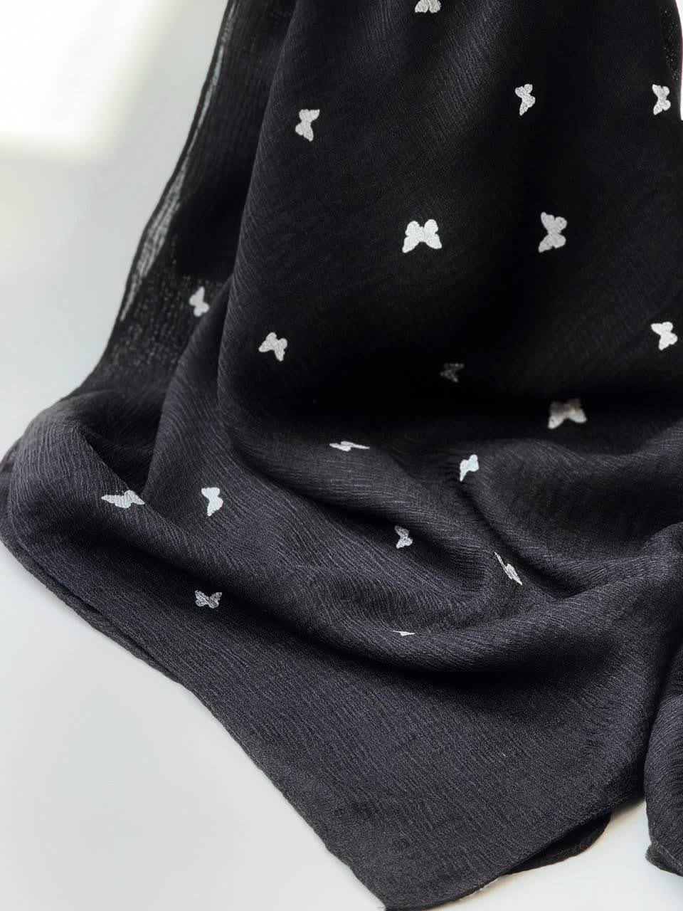 3104-شال نقره کوب پاپیون(ویژه محرم)