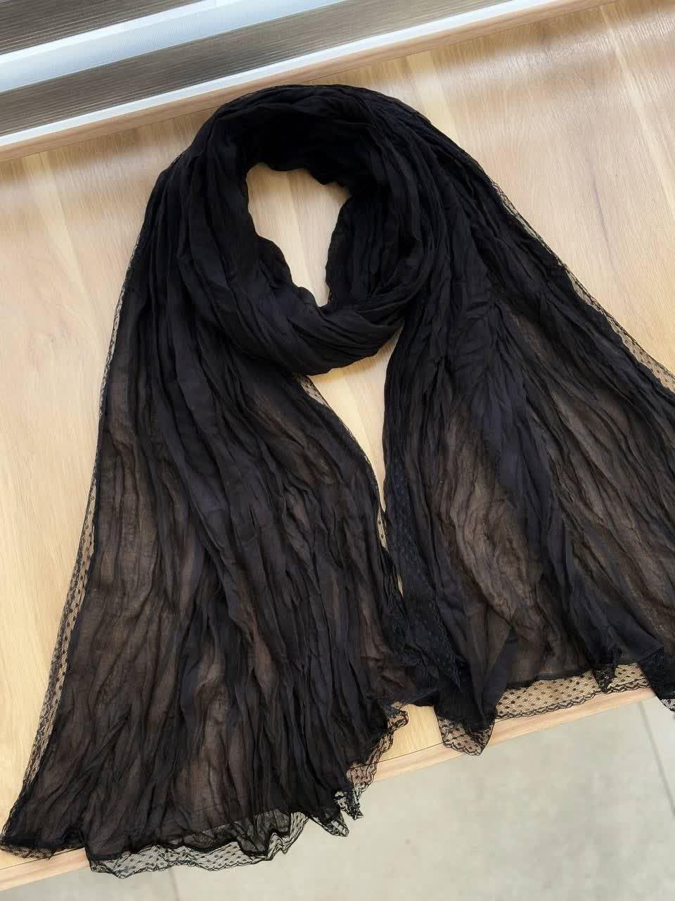 3108-شال ابریشم دور گیپور(ویژه محرم)