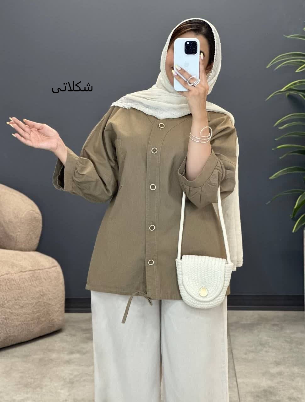 3109-کت کتان پیله