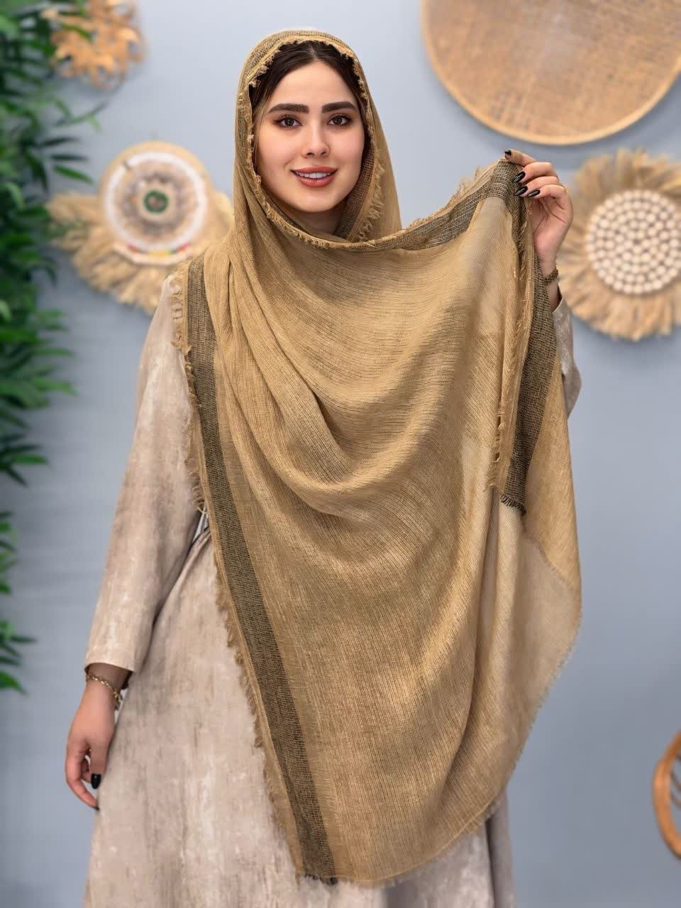 3111-شال کنف راه راه