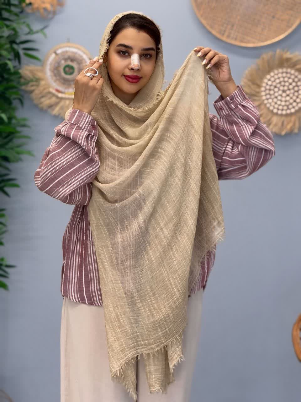 3112-شال کنفی پرگل