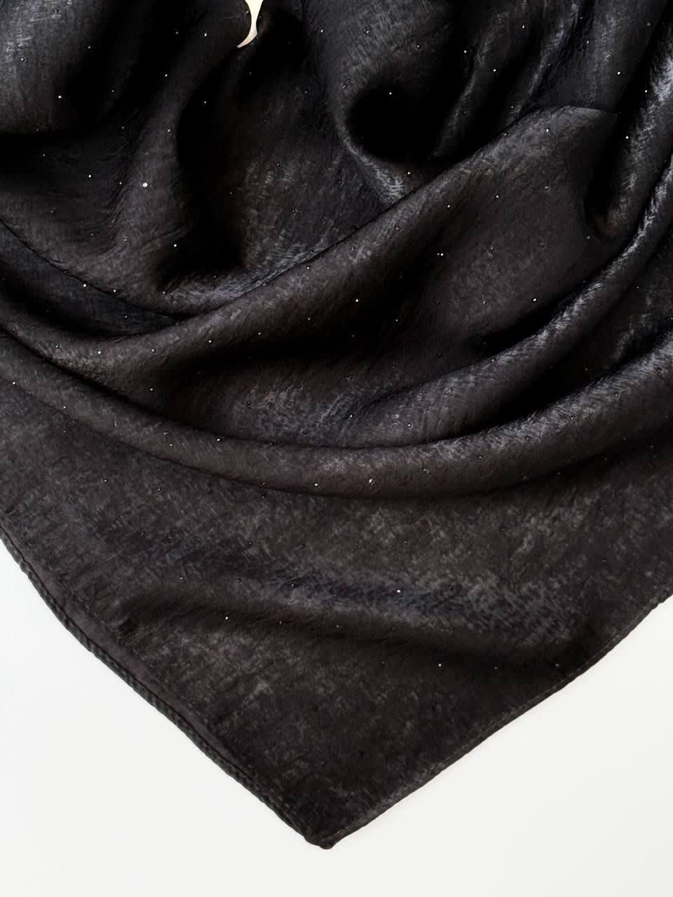 3114-روسری نگین بارونی کوپرا(ویژه محرم)