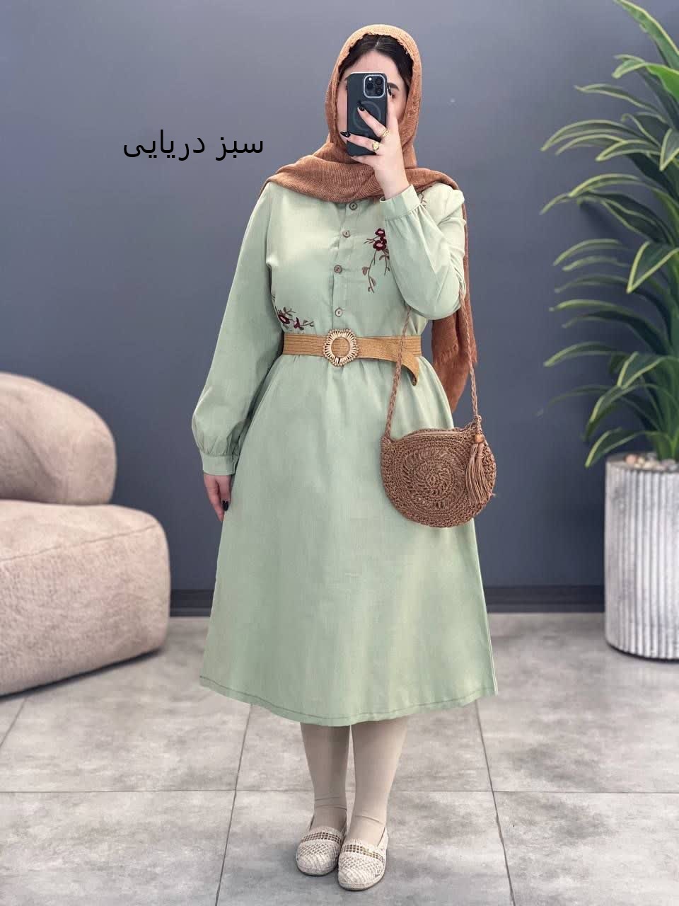 3117-پیراهن شکوفه گیلاس