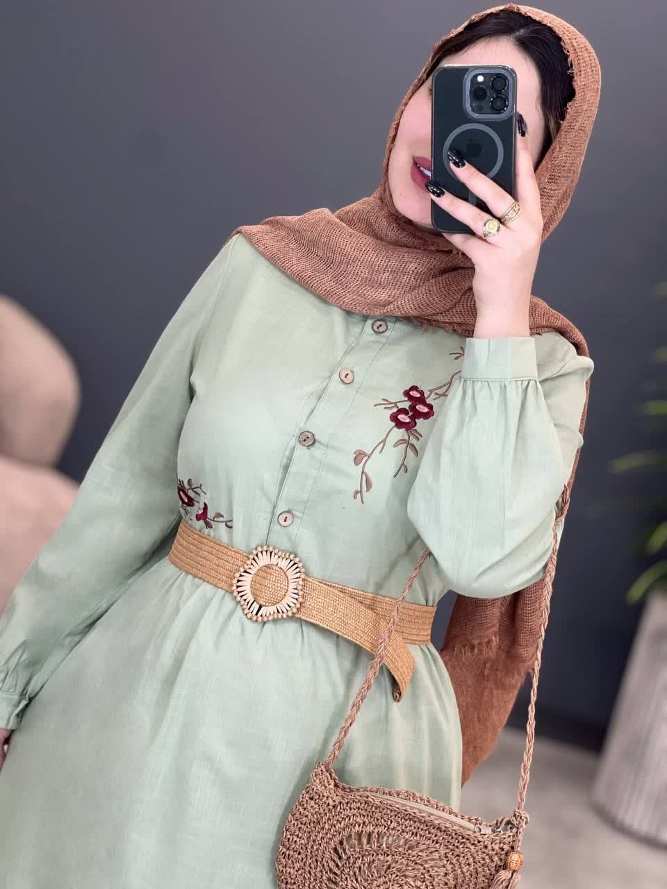 3117-پیراهن شکوفه گیلاس