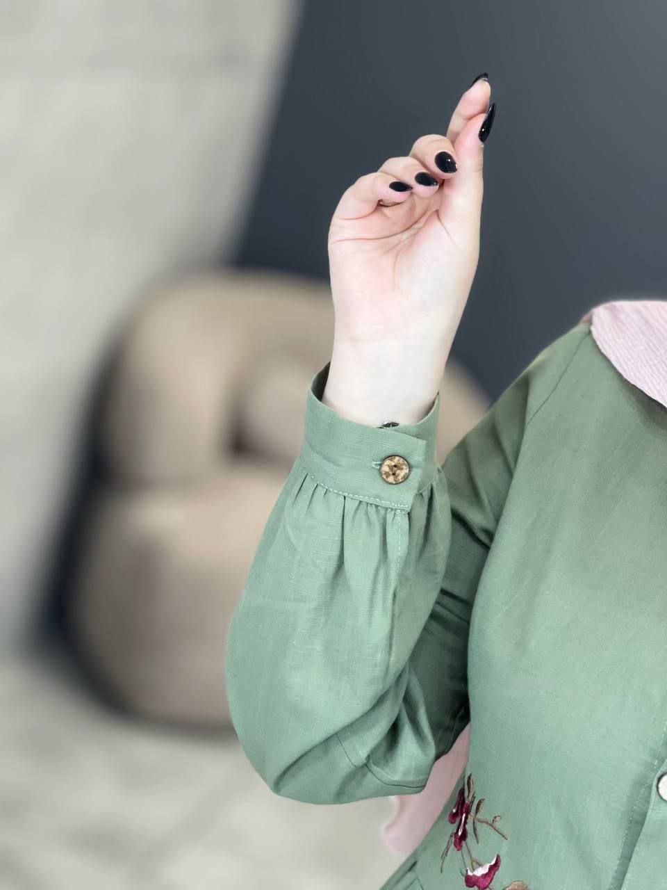 3117-پیراهن شکوفه گیلاس