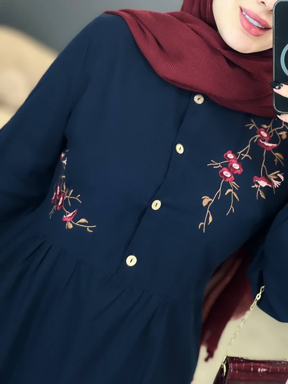 3117-پیراهن شکوفه گیلاس