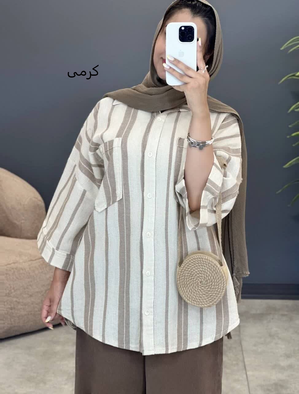 3119-شومیز لینن فیلا