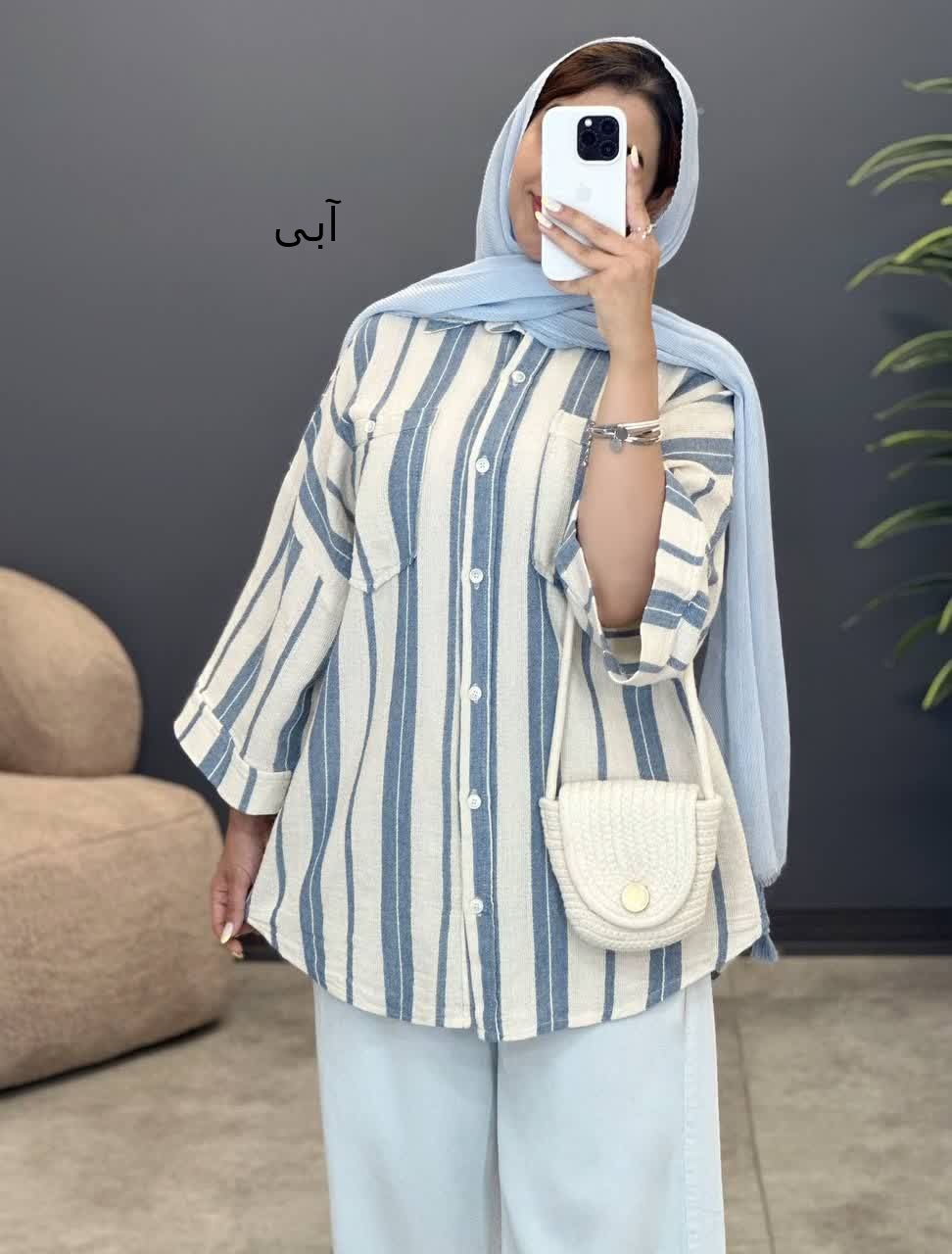 3119-شومیز لینن فیلا