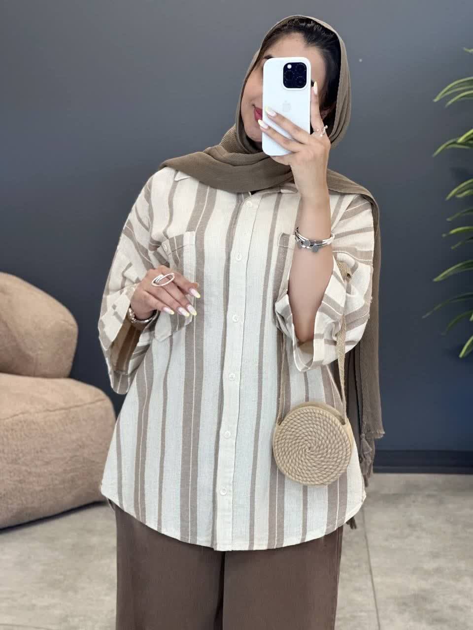 3119-شومیز لینن فیلا