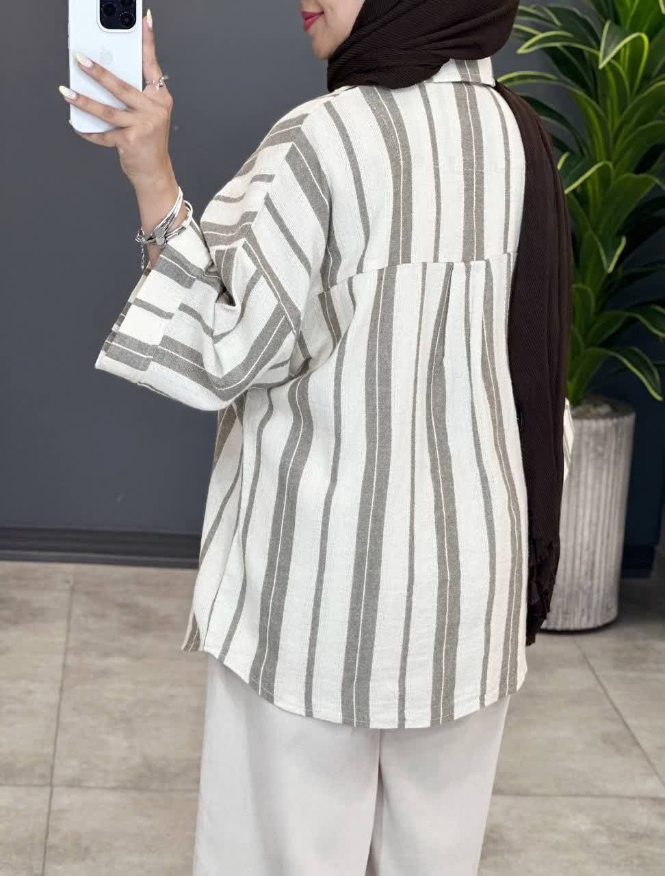 3119-شومیز لینن فیلا