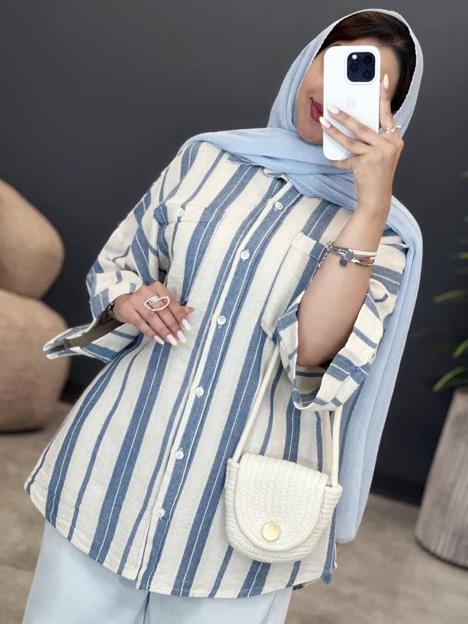 3119-شومیز لینن فیلا