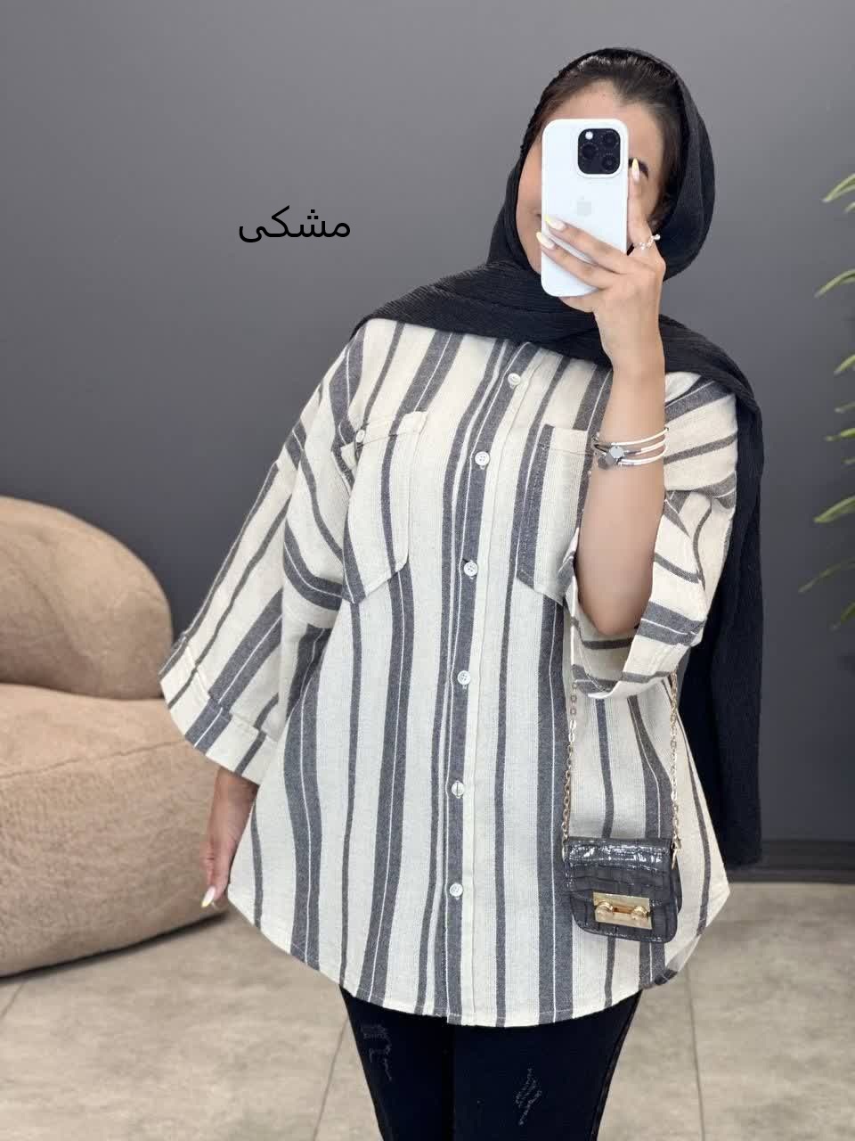 3119-شومیز لینن فیلا