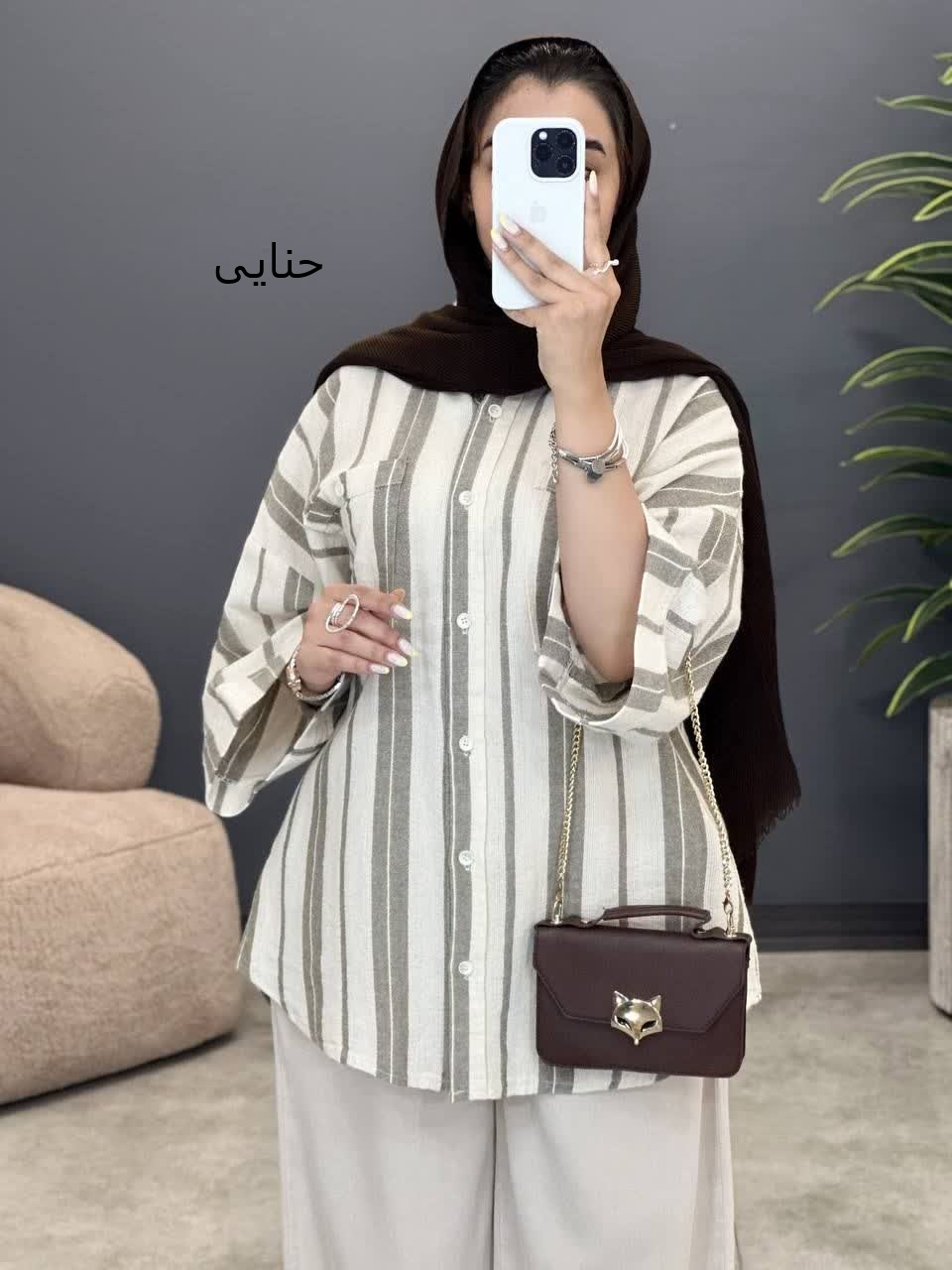 3119-شومیز لینن فیلا