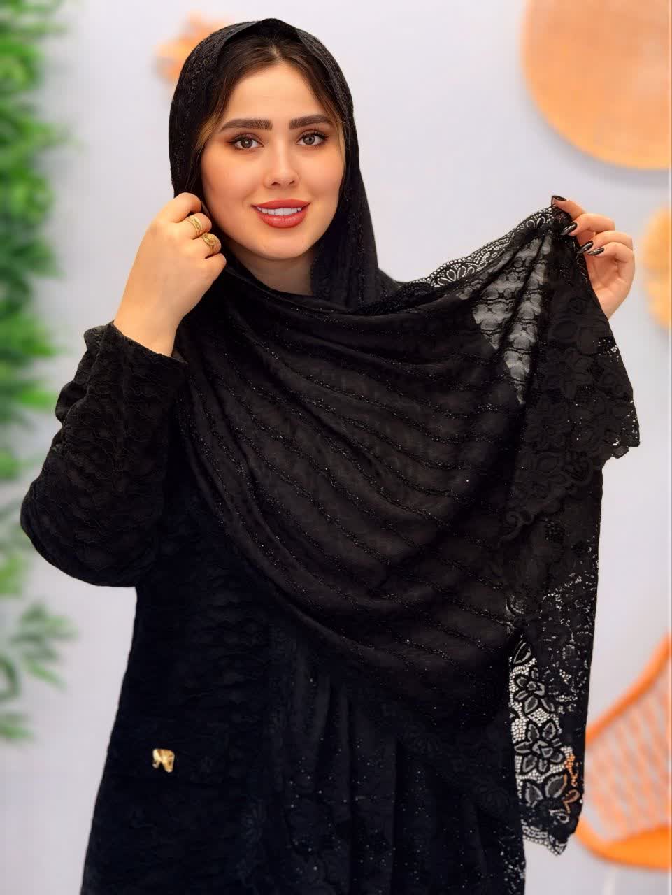 3127-شال مجلسی دور نگین(ویژه محرم)