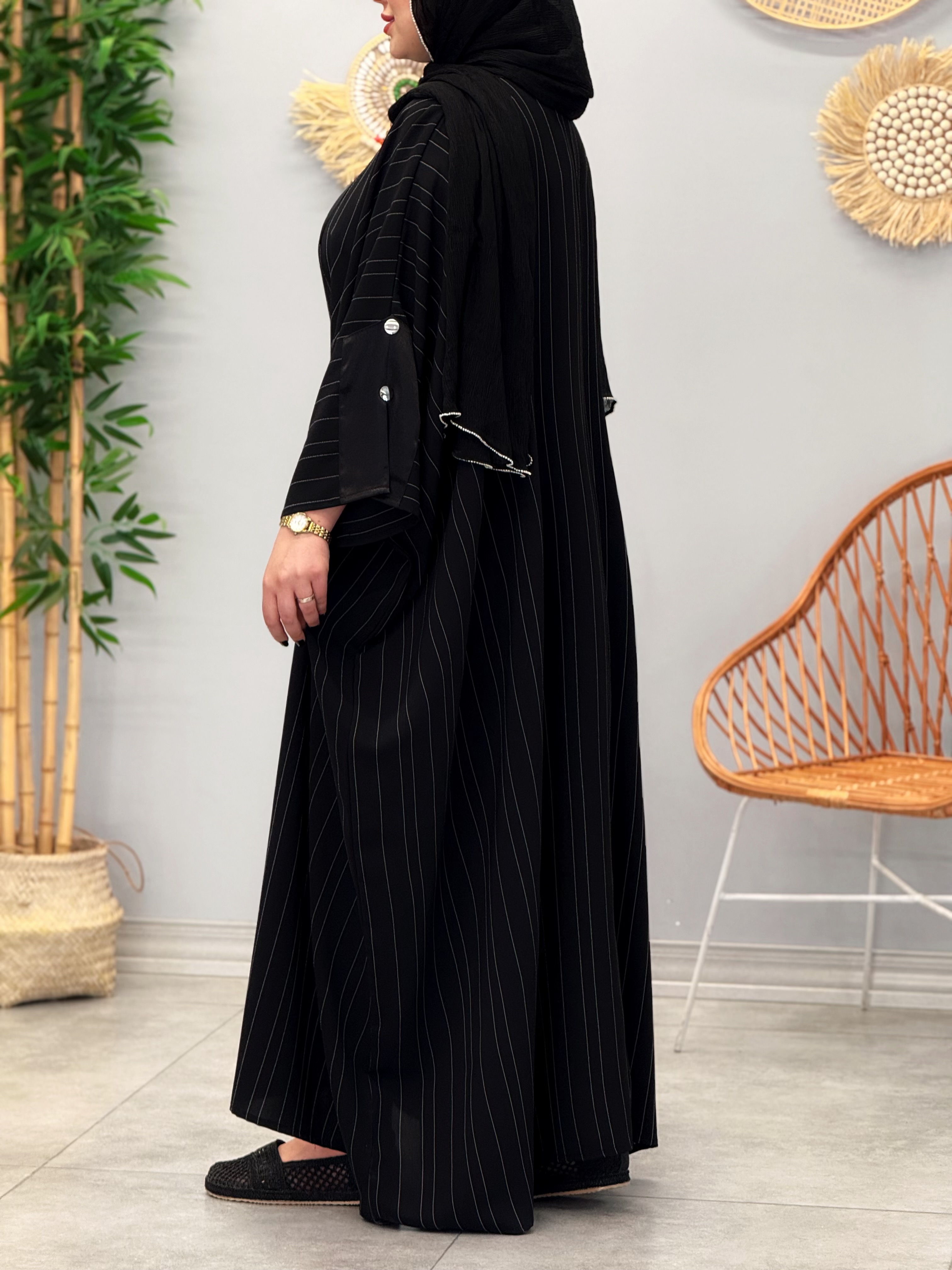 3134-عبایی مزونی دیپلمات(ویژه محرم)