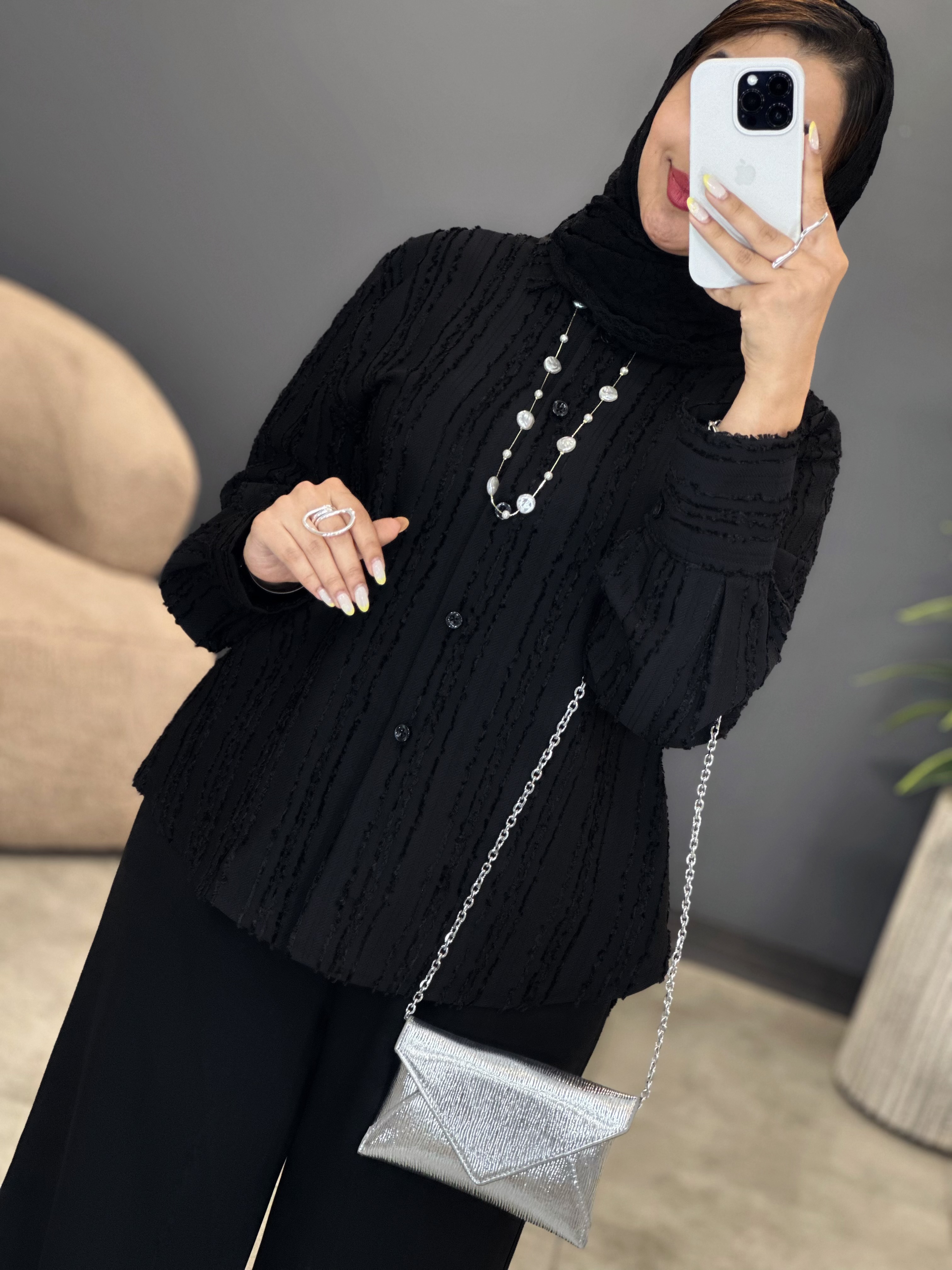 3135-شومیز حریر کراواتی