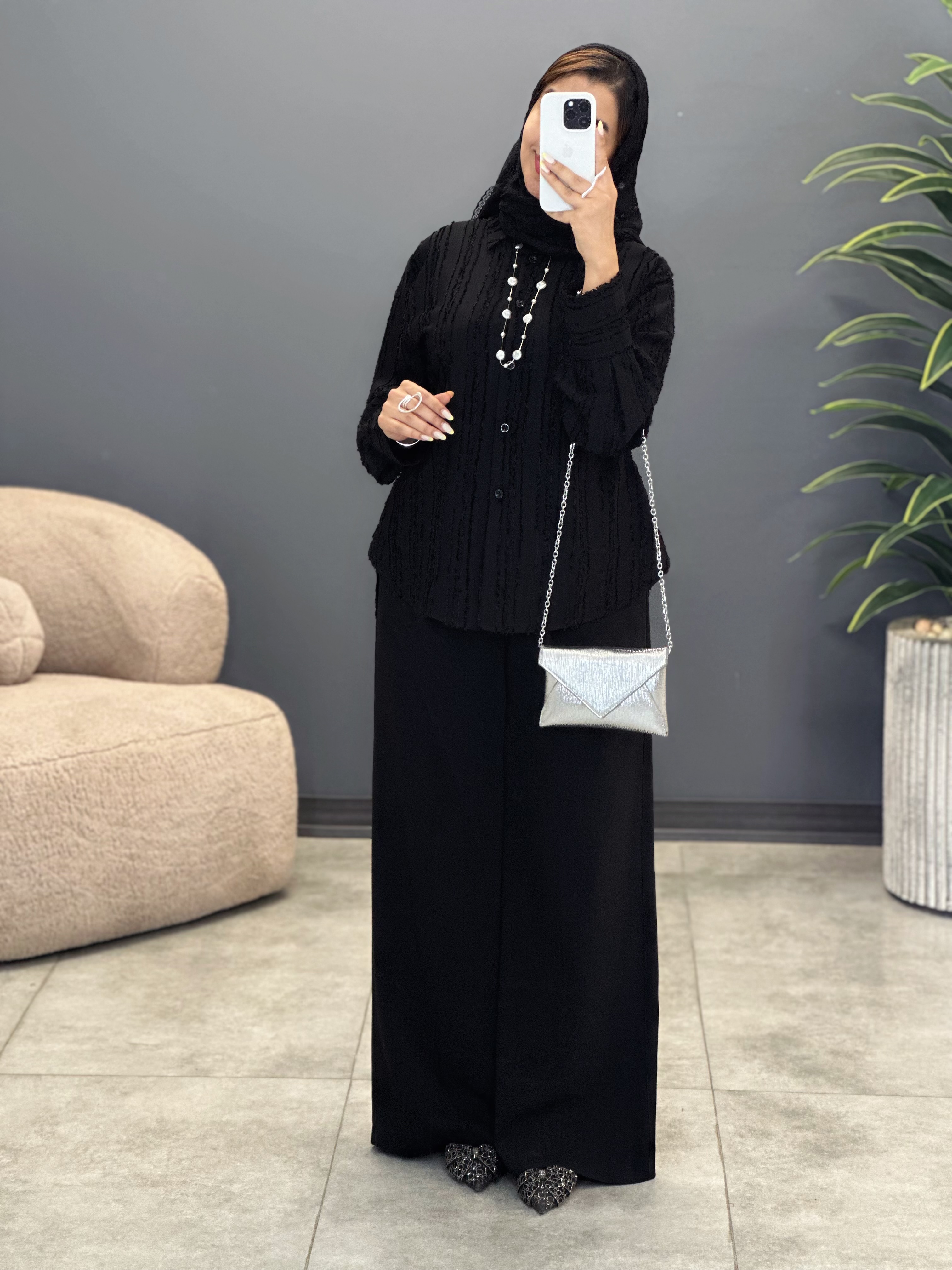 3135-شومیز حریر کراواتی