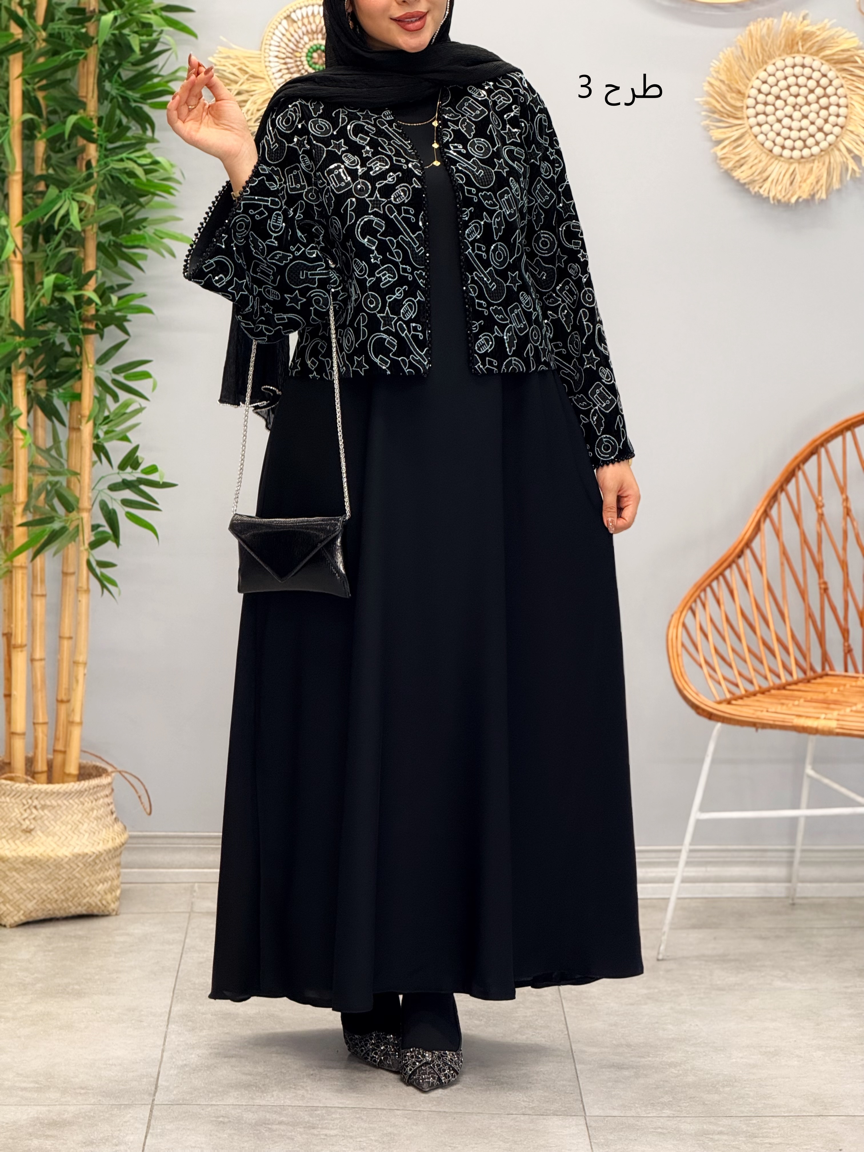 3137-کت و سارافون مزونی شاهیکا