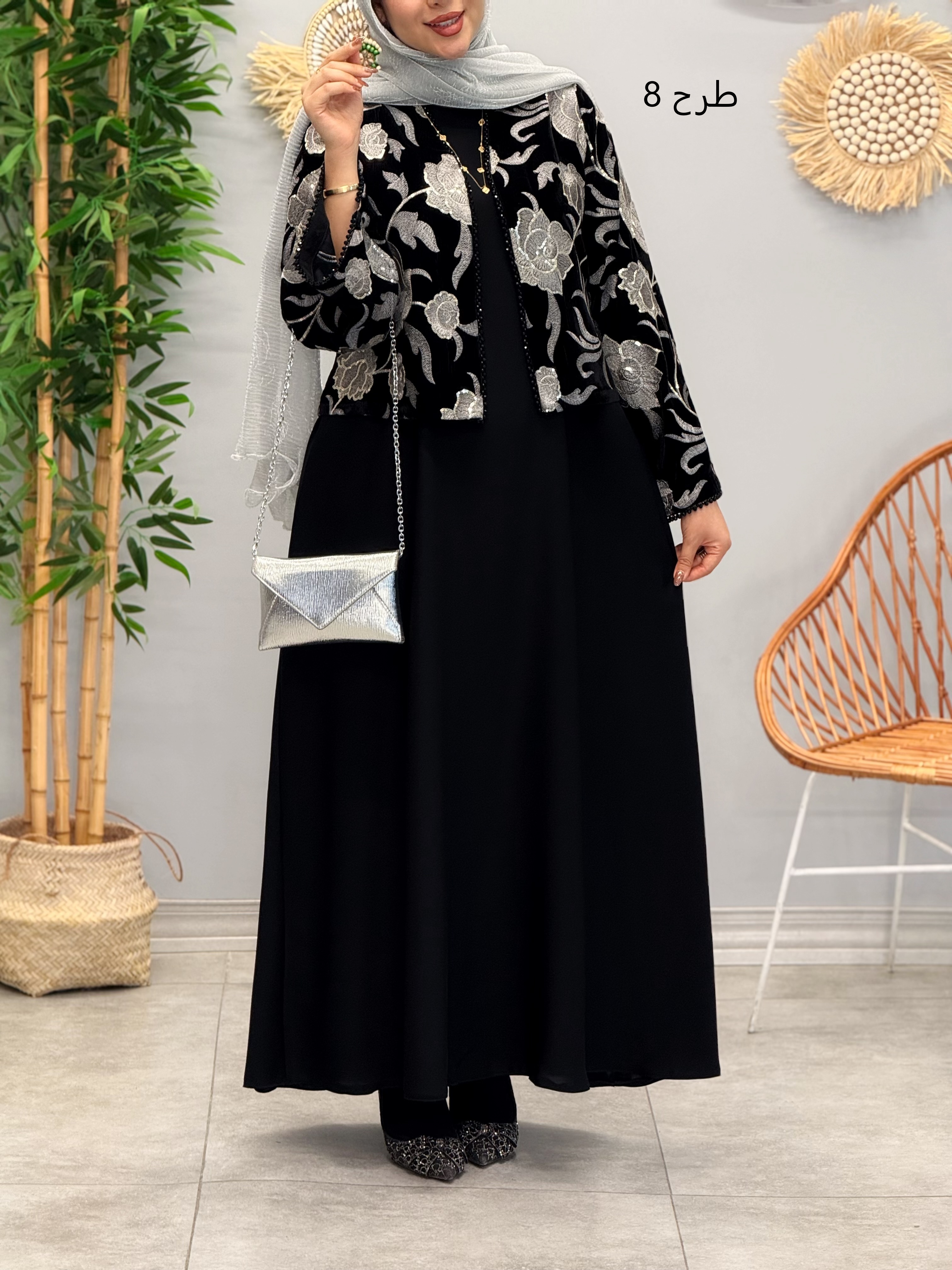 3137-کت و سارافون مزونی شاهیکا