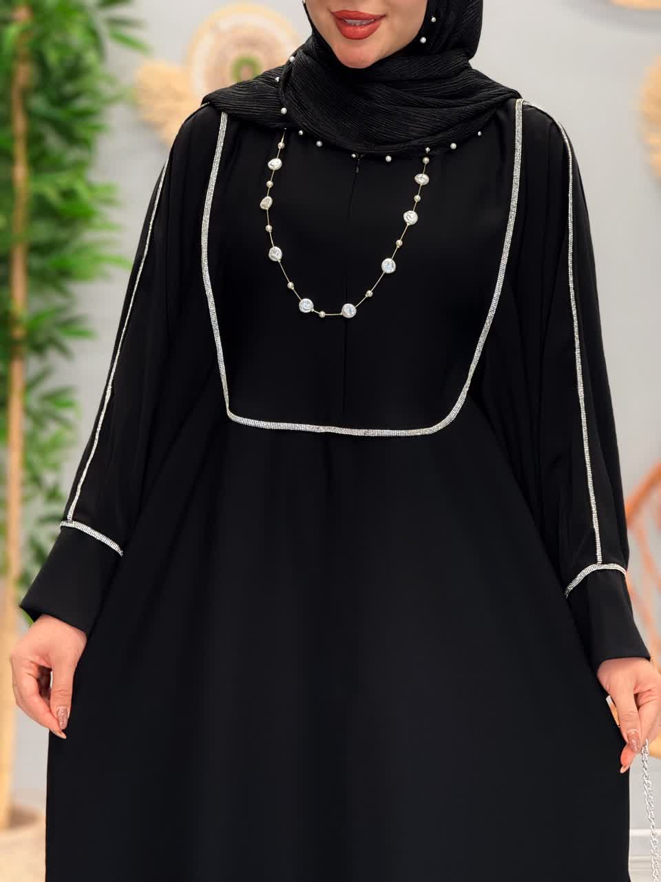 3143-عبایی مزونی دنیز(ویژه محرم)