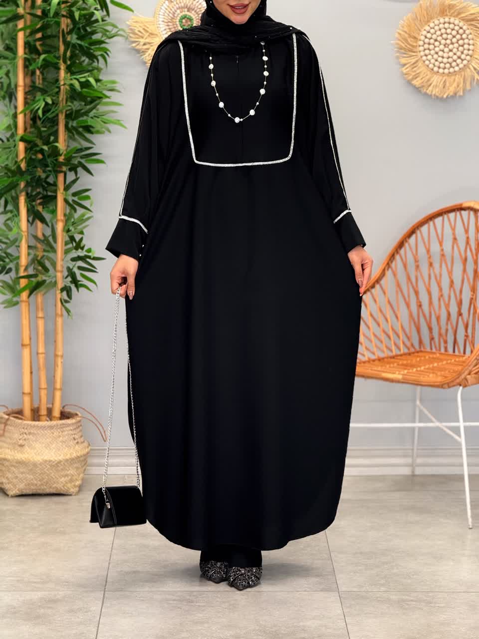 3143-عبایی مزونی دنیز(ویژه محرم)