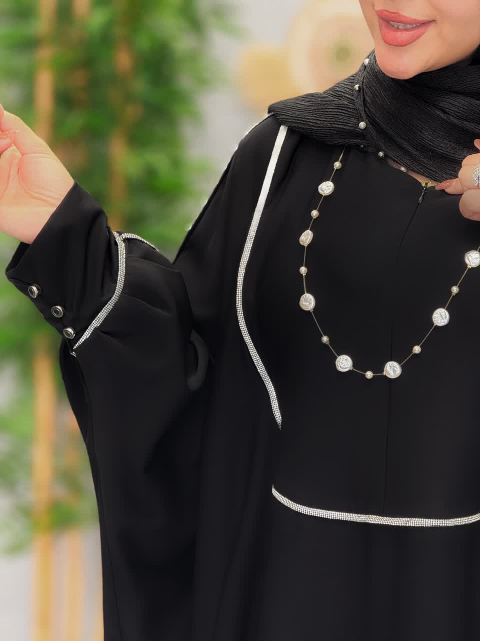 3143-عبایی مزونی دنیز(ویژه محرم)