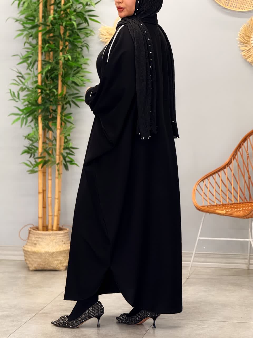 3143-عبایی مزونی دنیز(ویژه محرم)