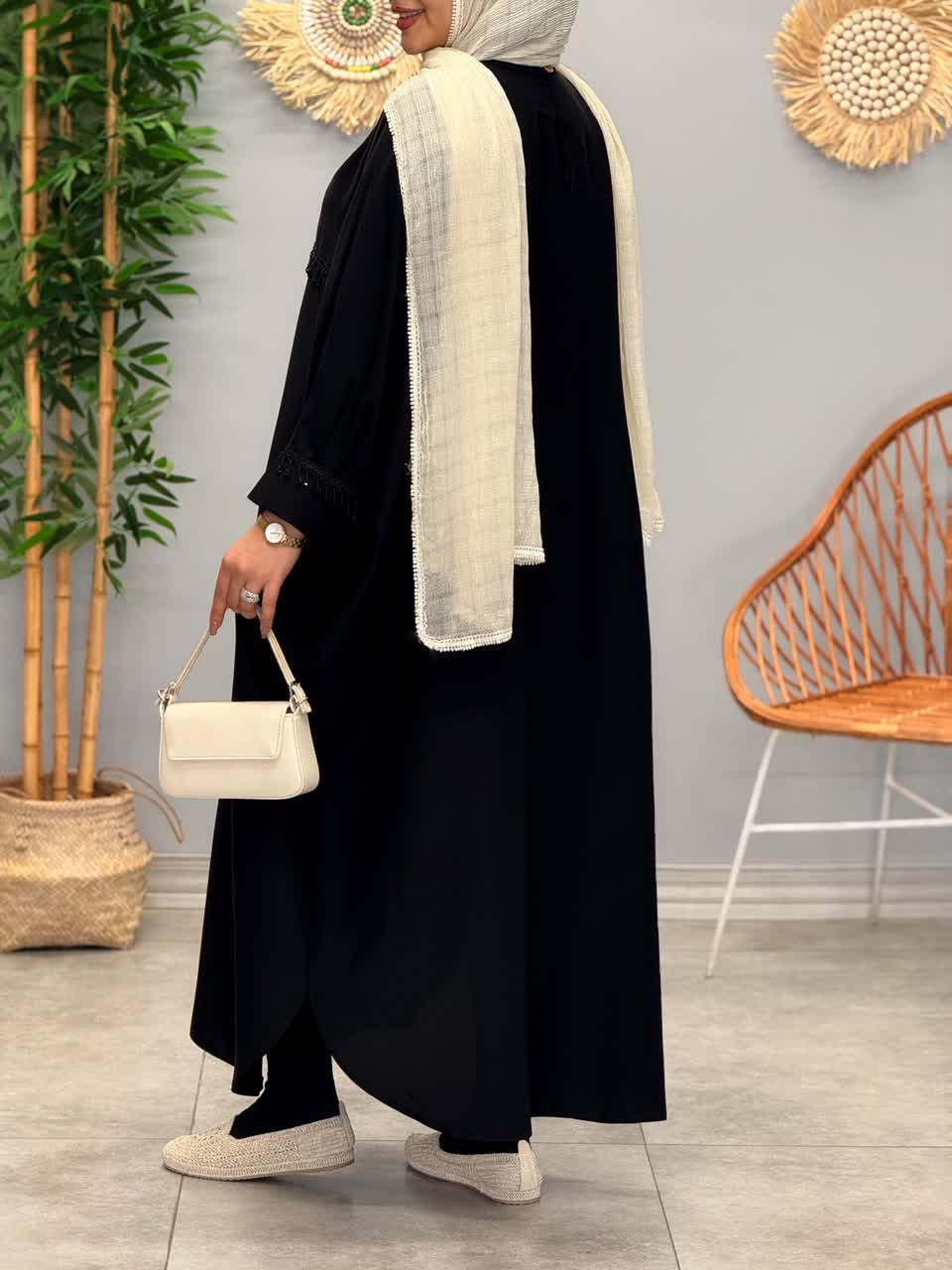 3147-عبایی مزونی آرام(ویژه محرم)