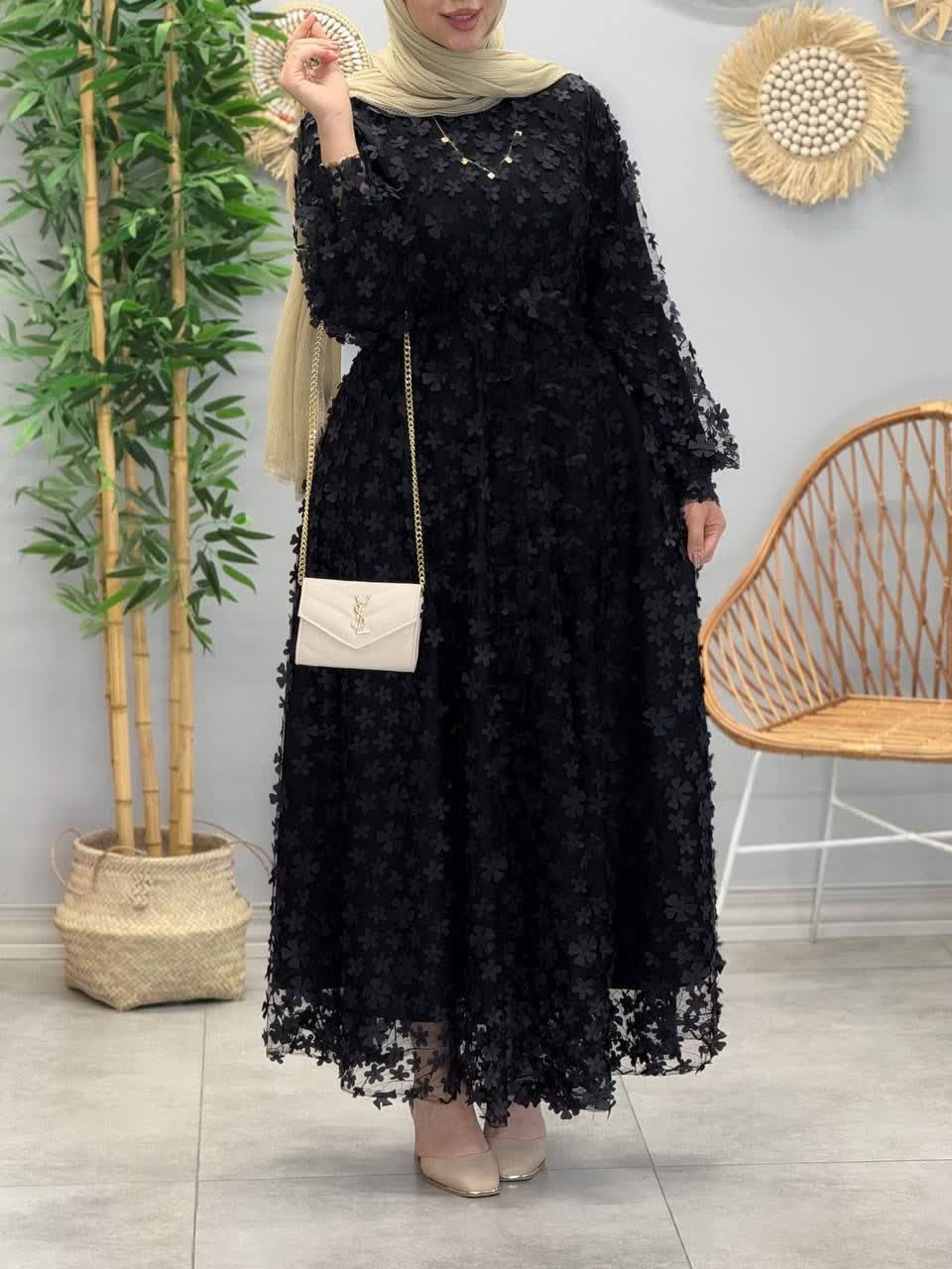 3150-پیراهن مزونی ثمین(ویژه محرم)