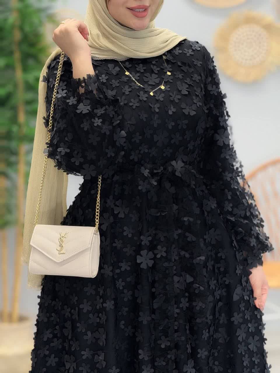 3150-پیراهن مزونی ثمین(ویژه محرم)