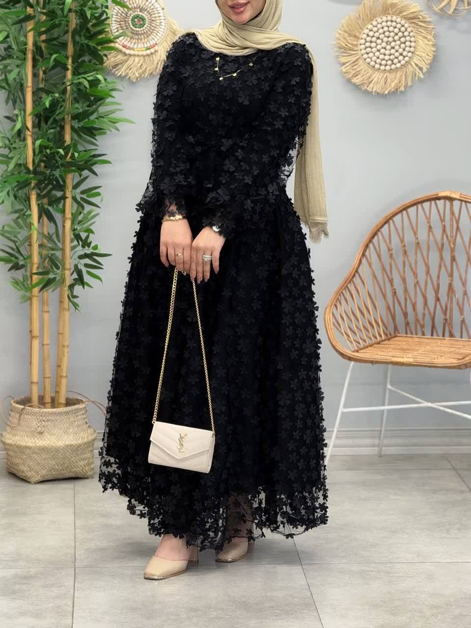 3150-پیراهن مزونی ثمین(ویژه محرم)