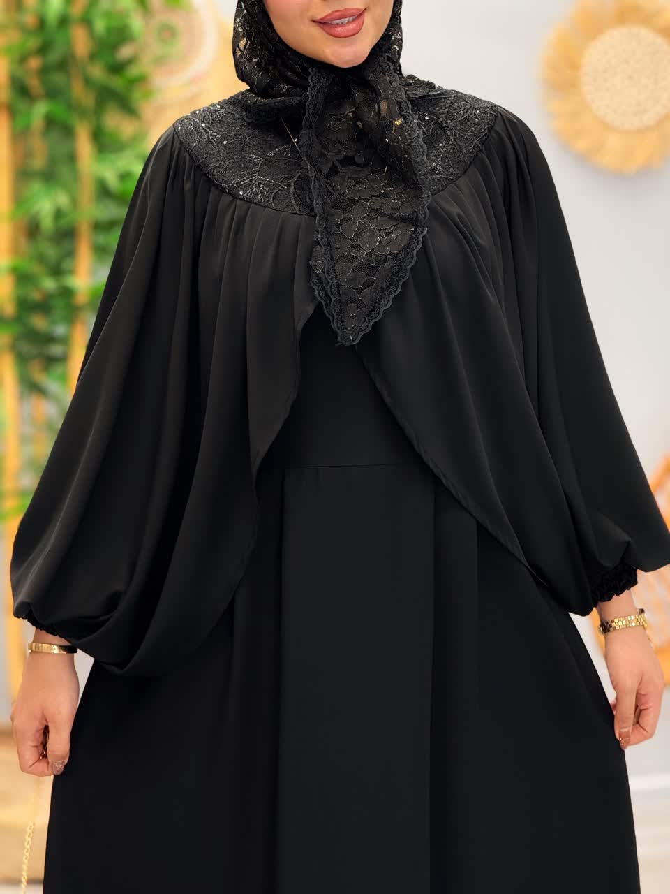 3152-عبایی مزونی راحیل(ویژه محرم)