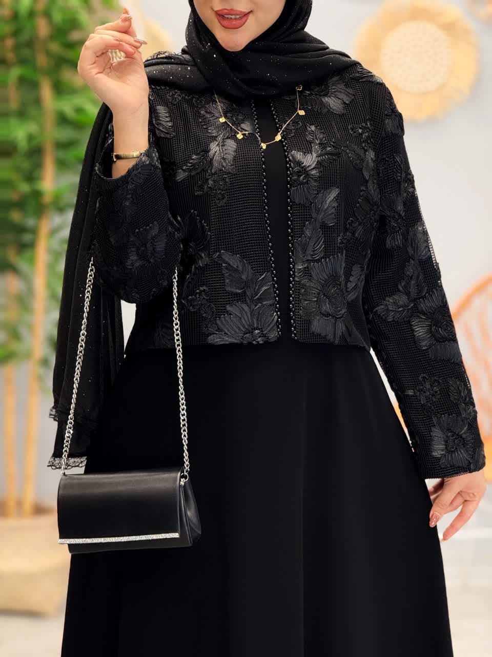 3153-کت و سارافون مزونی افسون(ویژه محرم)