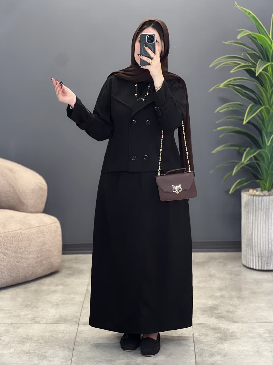 3154-کت و دامن گلسا(ویژه محرم)